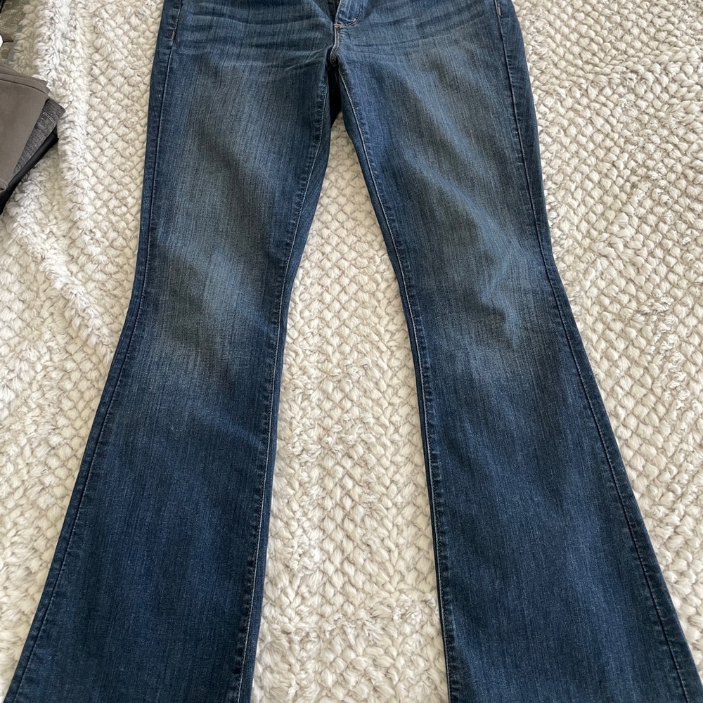 LOFT Women's Dark Blue Bootcut Jeans